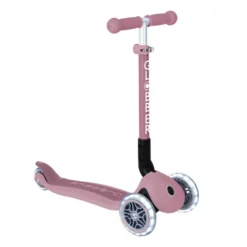 Patinete ecológico, plegable y con luces Junior – Rosa
