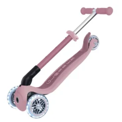 Patinete ecológico, plegable y con luces Junior – Rosa