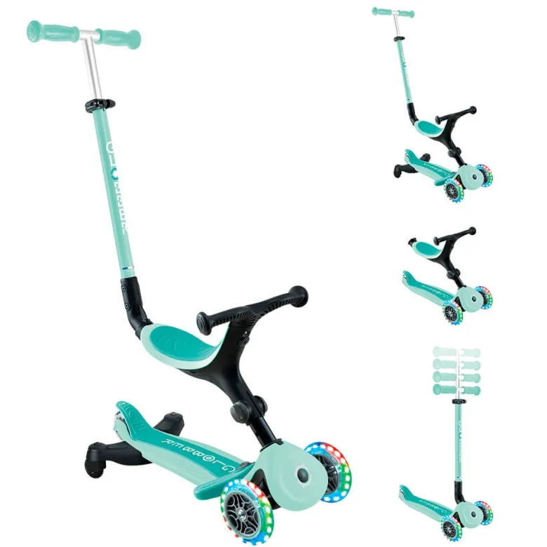 Patinete GO UP ACTIVE LUCES 360º - Menta
