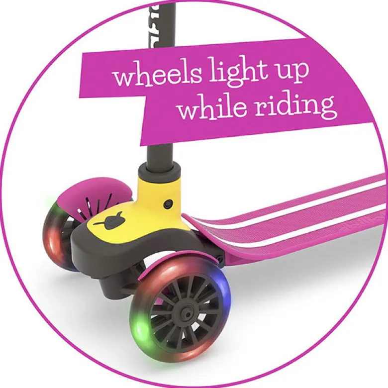 Patinete scotti glow rosa