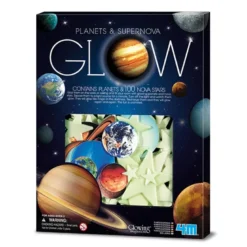 Pegatinas brillantes de planetas y estrellas para decorar - 100 piezas