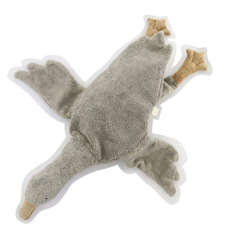 Peluche y almohada calentable – Ganso Pequeño Gris