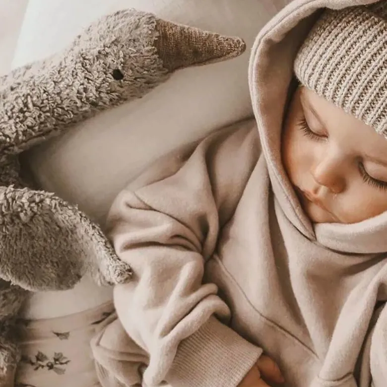 Peluche y almohada calentable – Ganso Pequeño Gris