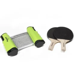 Ping Pong portátil con red extensible, 2 palas y 3 pelotas