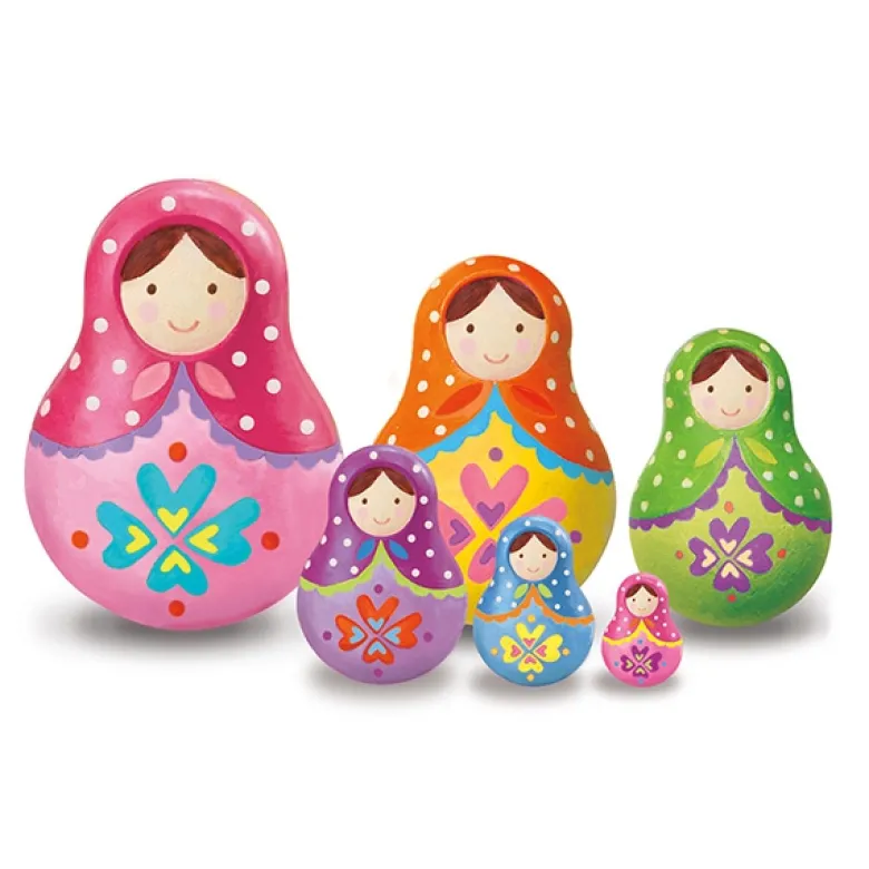 Pinta cajitas Matrioshka