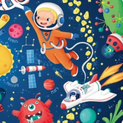 Puzle esférico gigante de 100 piezas que brilla en la oscuridad – Solar System Adventure