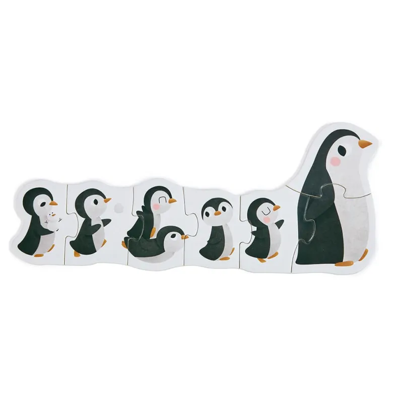 Puzle evolutivo 4 en 1 de 18 piezas - Animales polares
