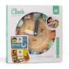 Reloj encajable de madera con tarjetas para aprender las horas