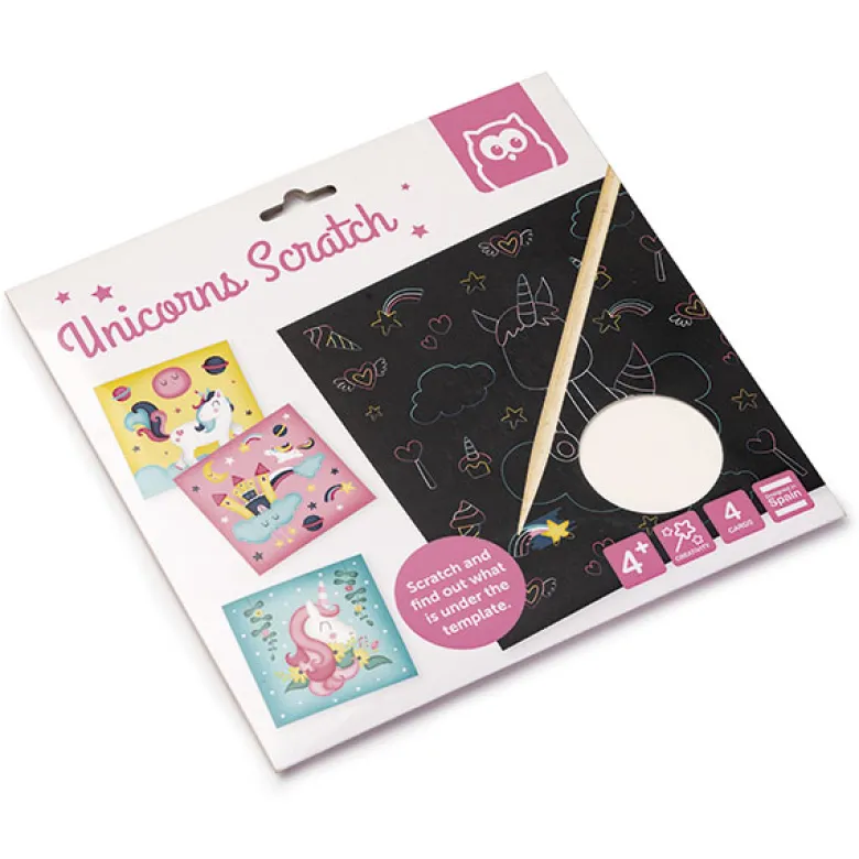 Scratch art unicornios