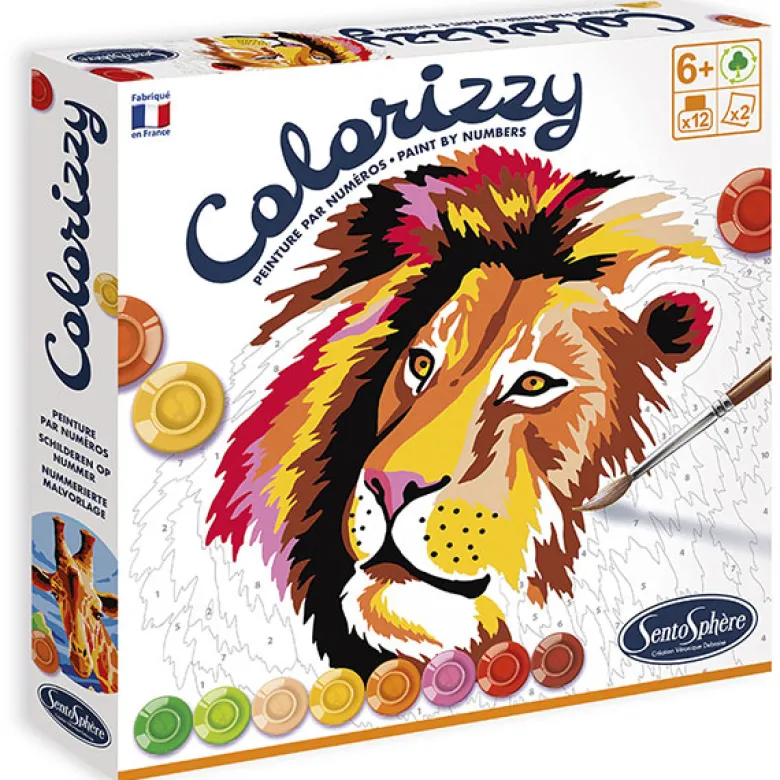 Set colorerar colorizzy por números savana
