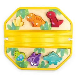 Set de Juego Tren de Dinosaurios con Cubo