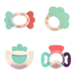 Set 4 sonajeros mordedores