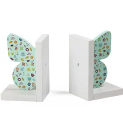 Sujetalibros infantil original y decorativo de madera con forma de mariposa