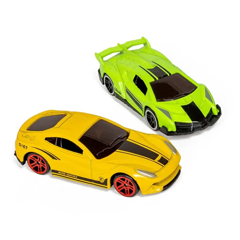 Surtido 5 coches de carreras Colors Racing Metal Cars
