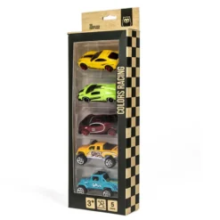Surtido 5 coches de carreras Colors Racing Metal Cars