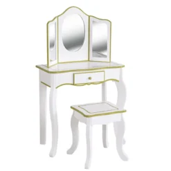 Tocador blanco de madera