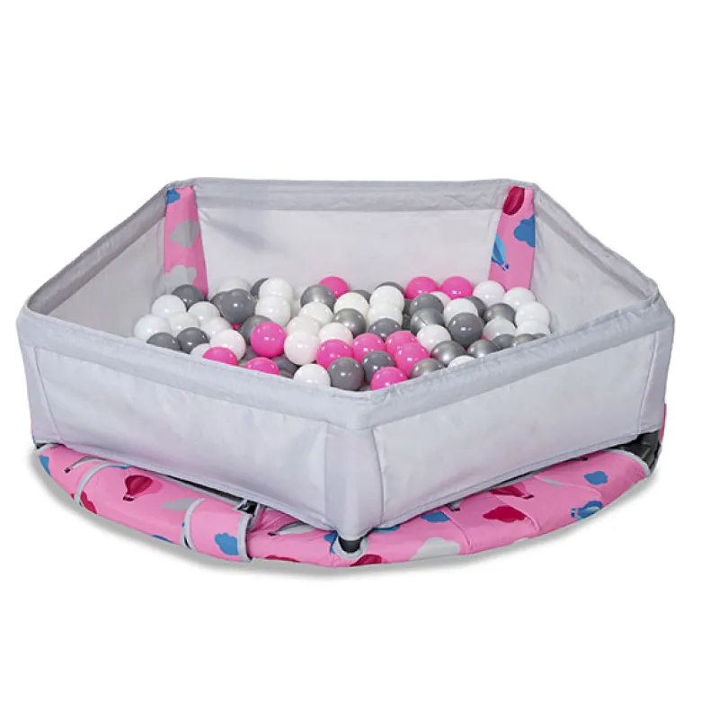 Trampolín 3 en 1 rosa